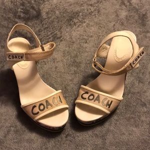 Coach wedge heels.
